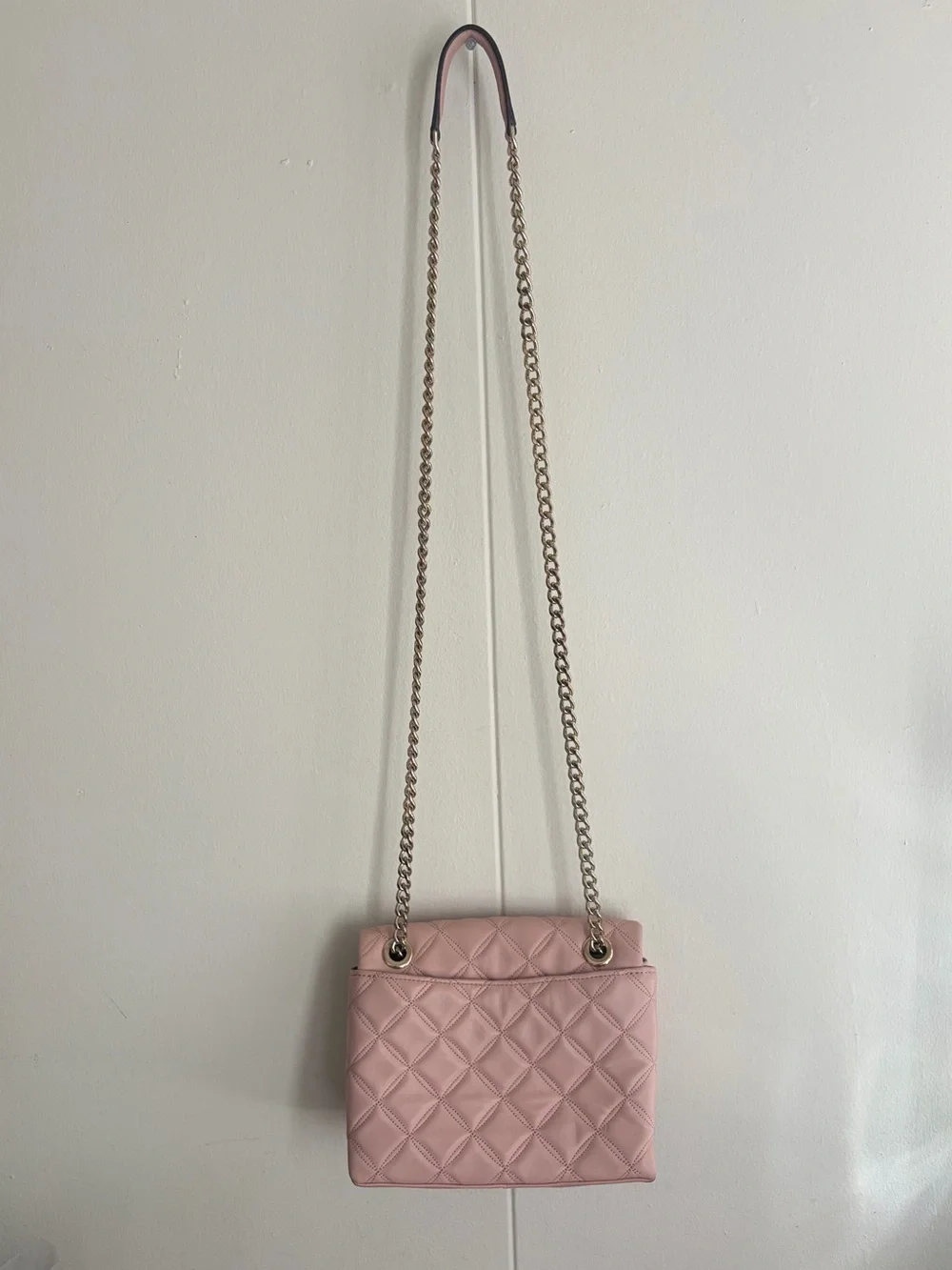 Kate Spade Natalia Small Flap Quilted purse in Chalk Pink